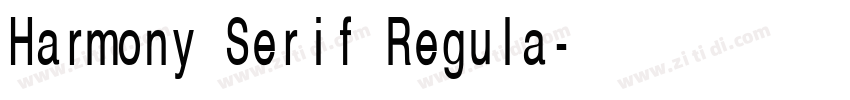 Harmony Serif Regula字体转换 Harmony Serif Regula字体转换